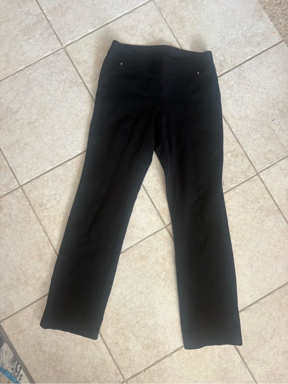 INC International Concepts Black Boot-Cut Flare Pants
